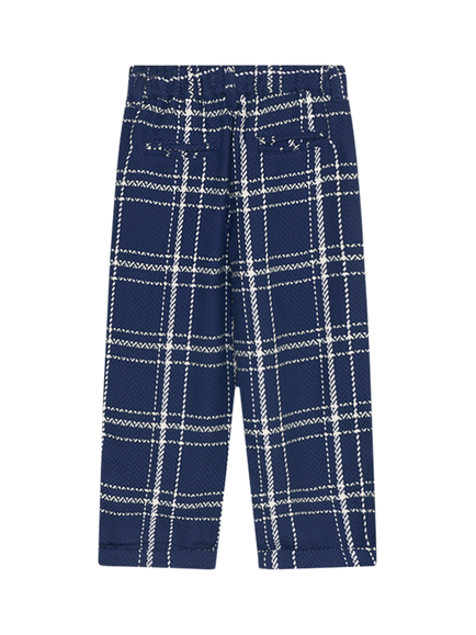 The New Society Kids' Boone Check Trousers, Multi - view 2, Multi