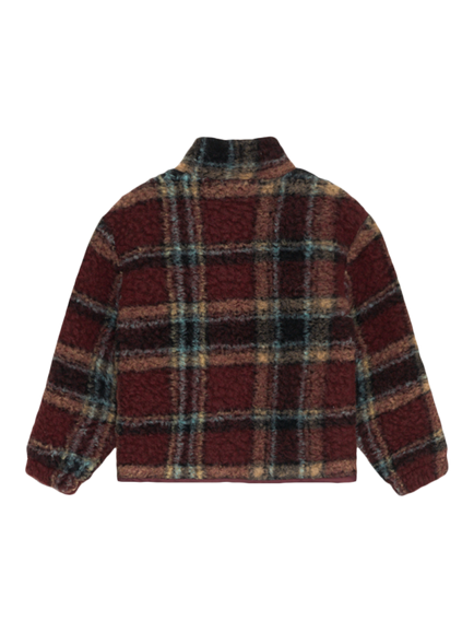 The New Society Kids' Roo Wool Blend Zipped Jacket, Multi - view 2, Multi