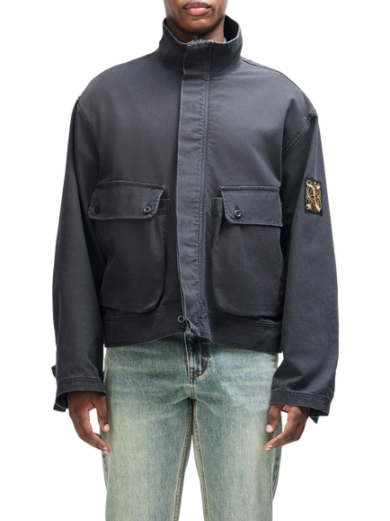 Deus ex Machina Common State Cotton Canvas Jacket, Anthracite Grey, Anthracite Grey