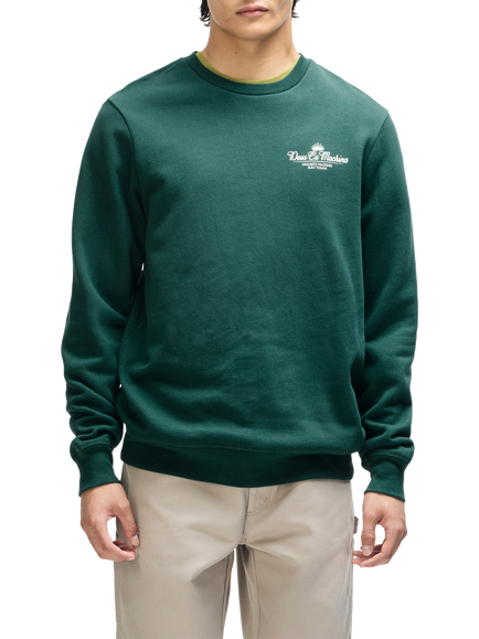 Deus ex Machina Chessboxin Cotton Blend Sweatshirt, Racing Green, Racing Green