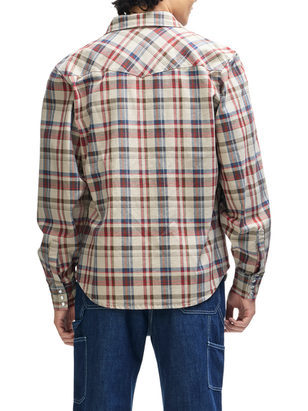 Deus Ex Machina Cotton Reality Check Shirt, Natural Check - view 2, Natural Check