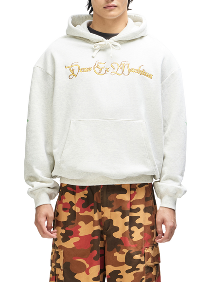 Deus Ex Machina Cotton Rich Invocation Hoodie, Light Grey Marle, Light Grey Marle