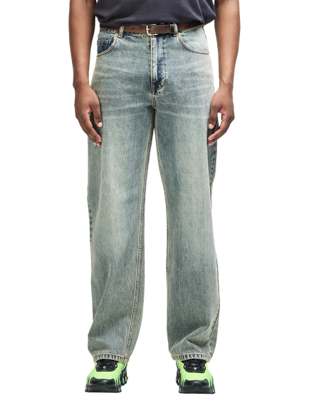 Deus Ex Machina Cotton True Line Jeans, Dirty Denim, Dirty Denim