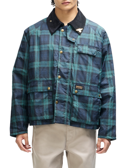 Deus ex Machina Marsden Check Utility Jacket, Green Check, Green Check