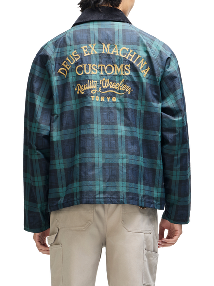 Deus ex Machina Marsden Check Utility Jacket, Green Check - view 2, Green Check