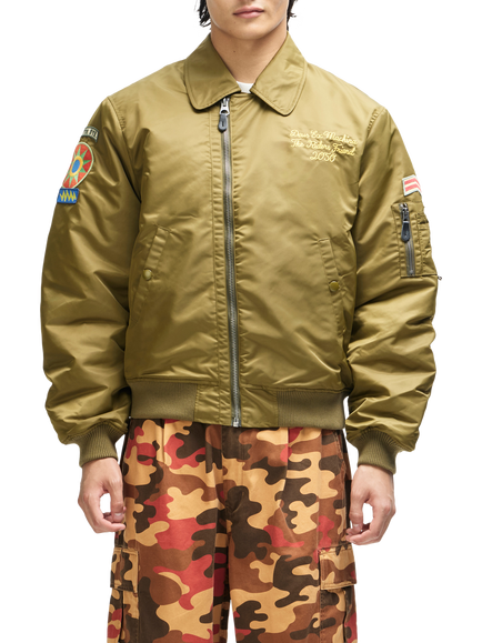 Deus ex Machina Monty Flight Utility Jacket, Olive Green, Olive Green