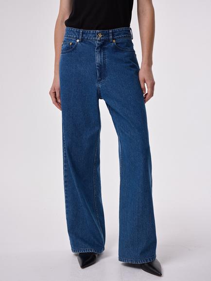 AKYN Jude Wide Leg Jeans, Midwash, Midwash