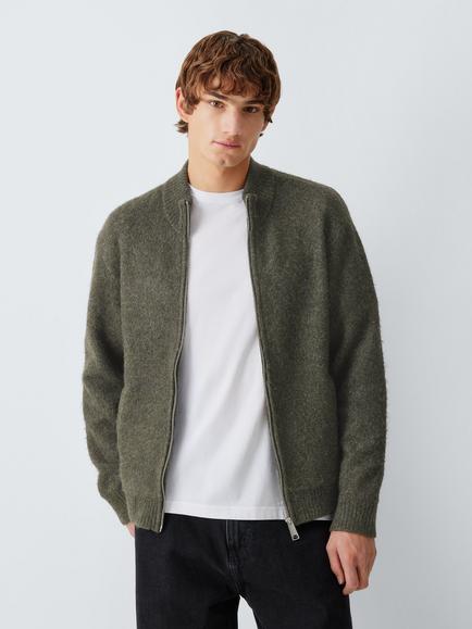 Carhartt WIP Curtis Zip Sweater Jacket, Tangled Shungite, Tangled Shungite