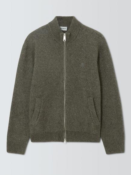 Carhartt WIP Curtis Zip Sweater Jacket, Tangled Shungite, Tangled Shungite