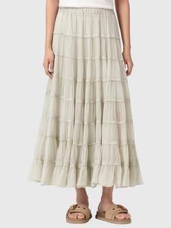 AllSaints Eva Midi Skirt, Pale Green