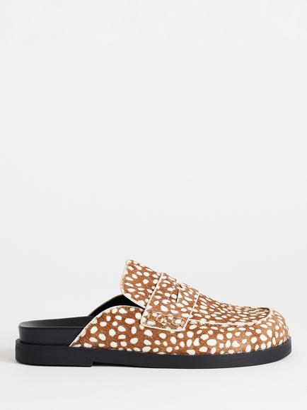 Topshop Addie Mule Loafers, Tan, Tan