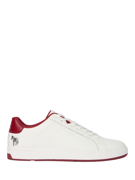 Paul Smith Albany Leather Trainers, White, White Bordo