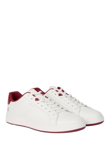 Paul Smith Albany Leather Trainers, White - view 2, White Bordo