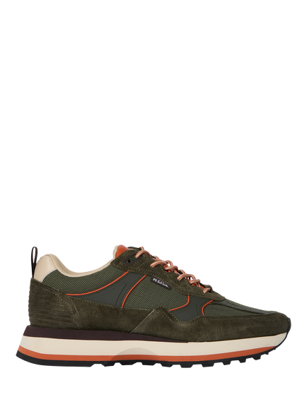 Paul Smith Banks Lace Up Leather Trainers, Khaki
