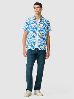 Rodd & Gunn Fireshaw Short Sleeve Cotton Shirt, Ocean - view 2, Ocean