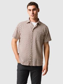 Rodd & Gunn Nelson Creek Short Sleeve Cotton Shirt, Burgundy, Burgundy