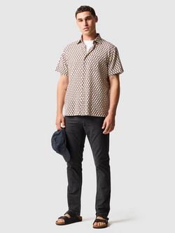 Rodd & Gunn Nelson Creek Short Sleeve Cotton Shirt, Burgundy - view 2, Burgundy