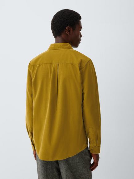John Lewis Corduroy Shirt, Dried Tobacco - view 2, Dried Tobacco