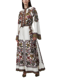 LEEM Floral Print Maxi Skirt, Multi - view 2, Multi