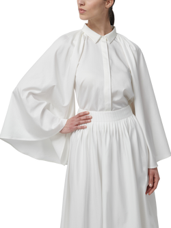 LEEM Cape Sleeve Shirt, White, White