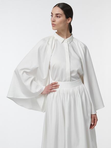 LEEM Cape Sleeve Shirt, White, White