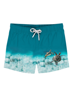 Slipfree Kids' Caretta Turtles Swim Shorts, Multi, Multi