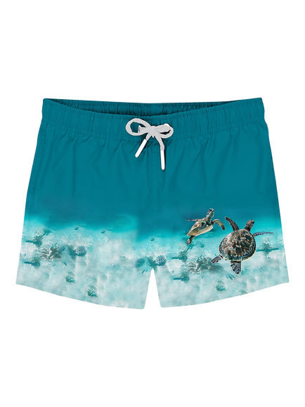 Slipfree Kids' Caretta Turtles Swim Shorts, Multi, Multi