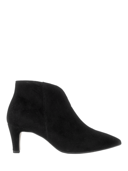 Gabor Terri Wide Fit Suede Shoe Boots, Black, Black