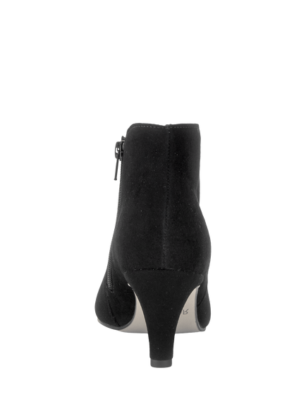 Gabor Terri Wide Fit Suede Shoe Boots, Black - view 2, Black