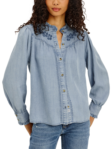 Rails Alanna Denim Shirt, Light Blue, Light Blue