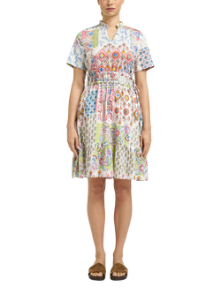 Smith & Soul Boho Patchwork Print Midi Dress, Multi, Multi