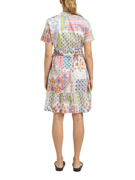 Smith & Soul Boho Patchwork Print Midi Dress, Multi - view 2, Multi