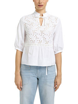 Smith & Soul Relaxed Embroidered Blouse, White, White