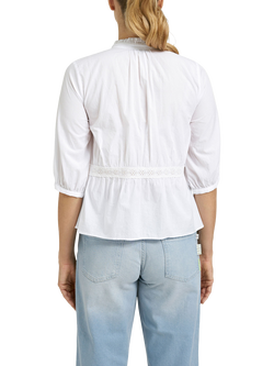 Smith & Soul Relaxed Embroidered Blouse, White - view 2, White
