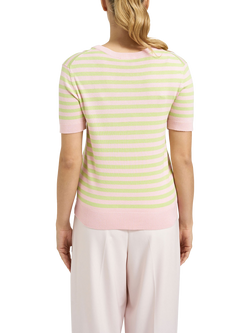 Smith & Soul Short Sleeve Stripe T-Shirt, Pink Multi - view 2, Pink Multi