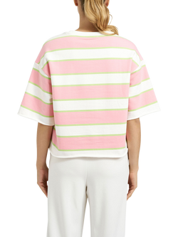 Smith & Soul Boxy Cropped College Sweatshirt, Pink Multi - view 2, Pink Multi