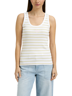 Smith & Soul Fitted Ribbed Tank Top, White, White