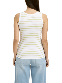 Smith & Soul Fitted Ribbed Tank Top, White - view 2, White