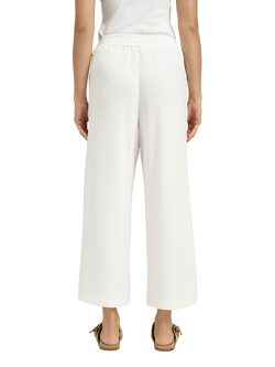 Smith & Soul Wide Leg Cropped Scuba Trousers, Off White - view 2, Off White