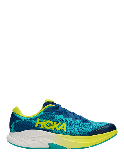 HOKA Kids' Rincon 4 Trainers, Blue/Aqua, Blue/Aqua