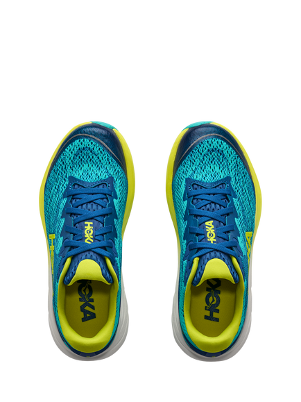 HOKA Kids' Rincon 4 Trainers, Blue/Aqua - view 2, Blue/Aqua
