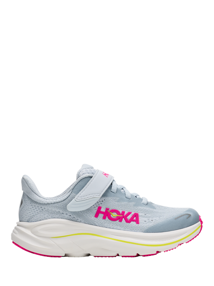 HOKA Kids' Clifton 10 Mesh Trainers, Neon Dragonfruit, Neon Dragonfruit