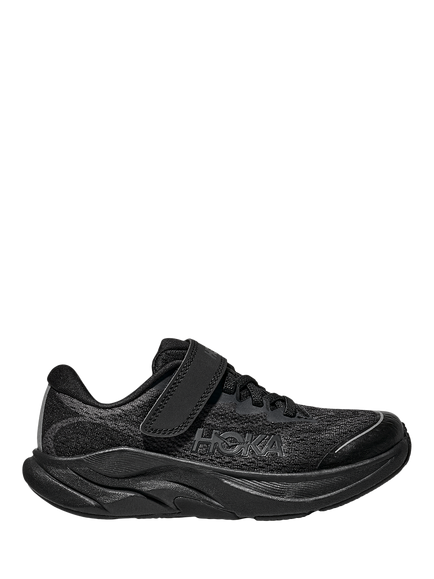 HOKA Kids' Rincon 4 Mesh Trainers, Black, Black