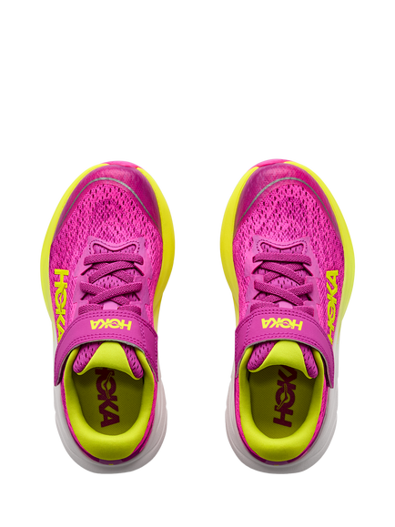 HOKA Kids' Rincon 4 Mesh Trainers, Fuchsia - view 2, Fuchsia