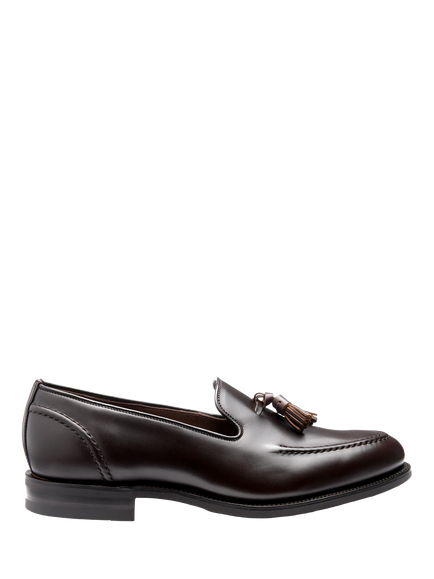 Loake Brunel Leather Loafers, Dark Brown, Dark Brown