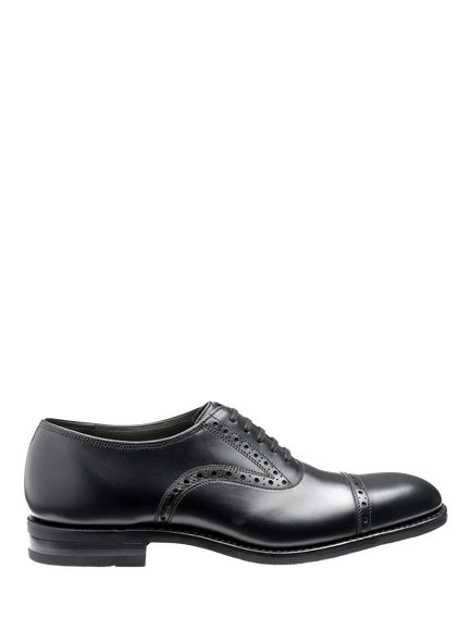 Loake Kellar Leather Lace Up Brogues, Black, Black