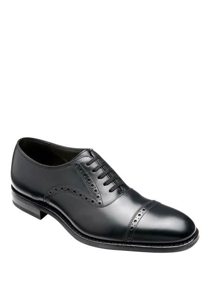 Loake Kellar Leather Lace Up Brogues, Black - view 2, Black