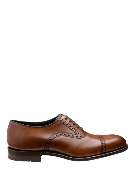 Loake Kellar Leather Lace Up Brogues, Cedar, Cedar