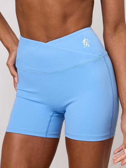 Gym King 365 Wrap Over Shorts, Blue, Blue