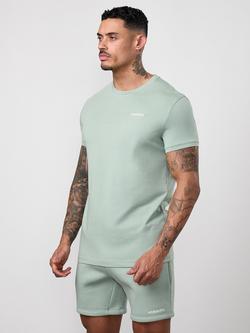 Gym King Fundamental Linear T-Shirt, Urban Sage